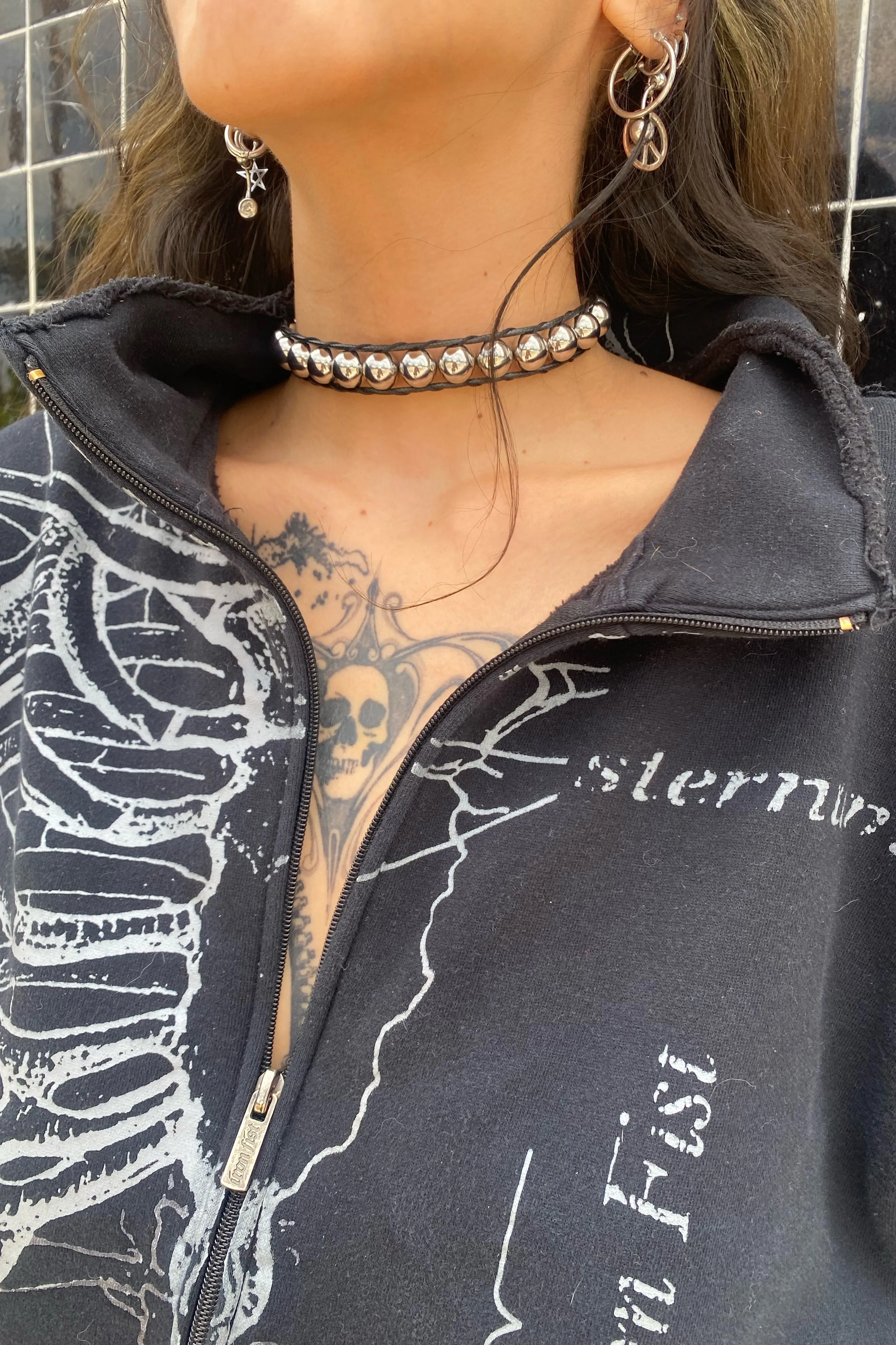 Woven Ball Chain Choker