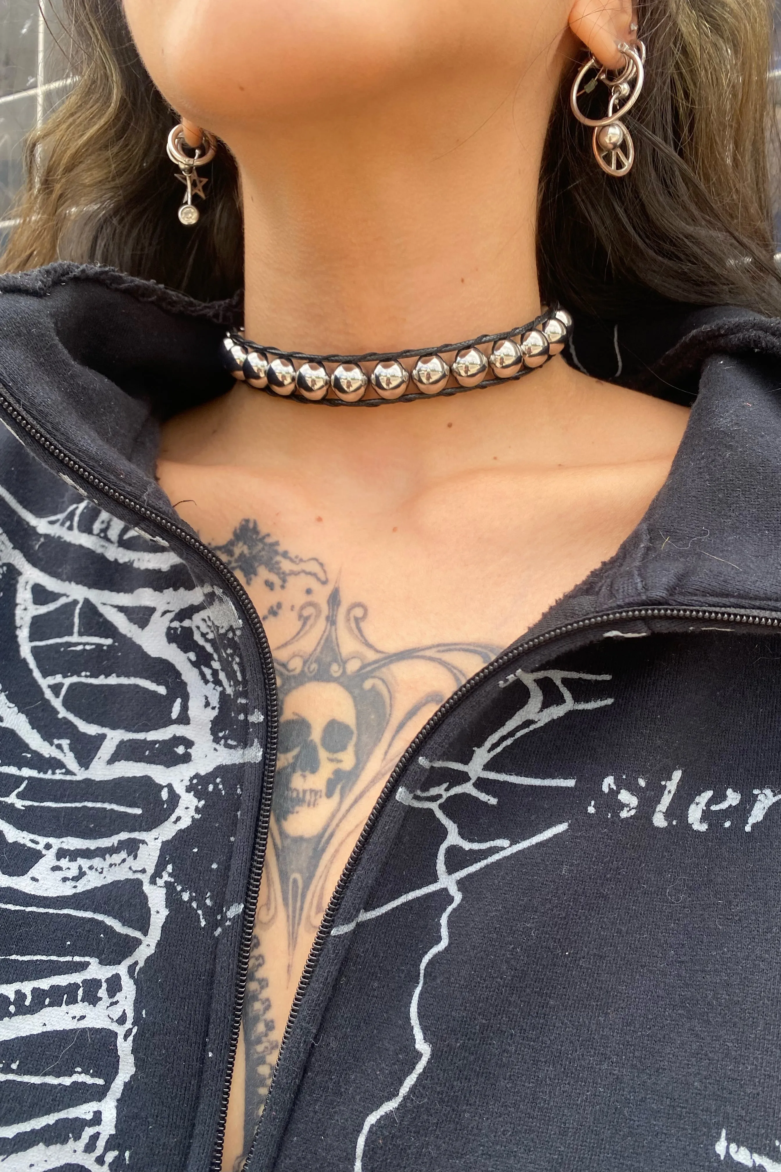 Woven Ball Chain Choker