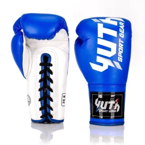 Yuth Lace Up Leather Competition Muay Thai Boxing Gloves Adult