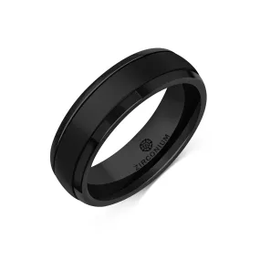 Zirconium Domed Profile Grooved Ring